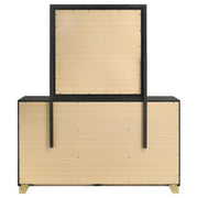 Caraway 6-drawer Dresser with Mirror Black - 224783M