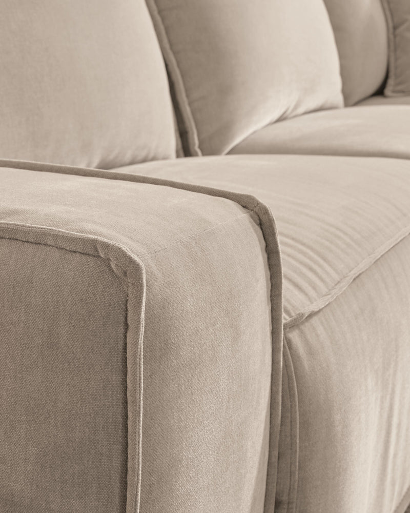 Carceri Cashmere 2-Piece Power Reclining Sectional Loveseat - 87003S1