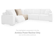 Carceri Cashmere Armless Power Recliner - 8700331