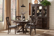 Cardano Driftwood Charcoal Round Dining Set - Lara FurnitureDining Room Set