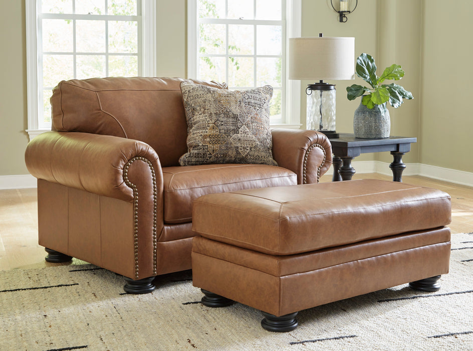 Carianna Caramel Leather Living Room Set - Gate FurnitureLiving Room Set