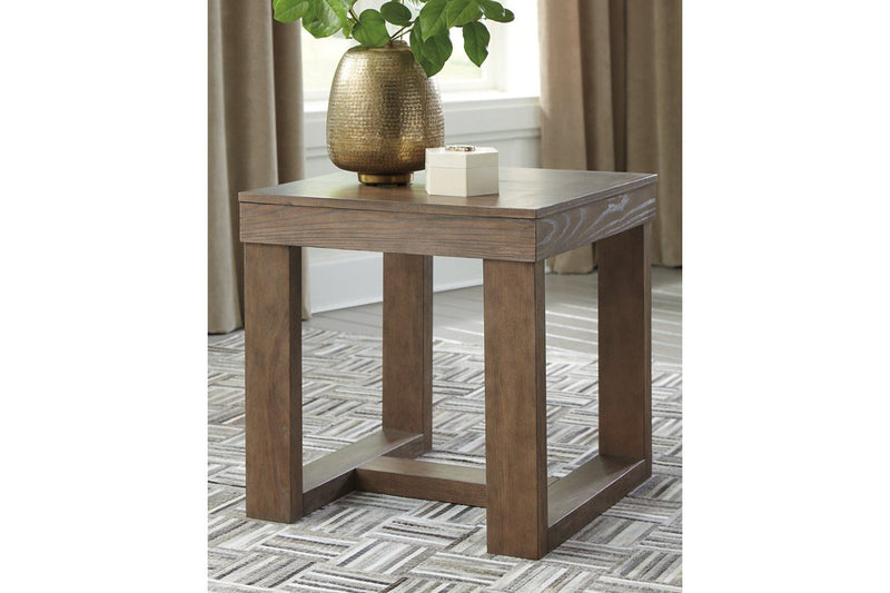 Cariton Gray End Table - Lara FurnitureEnd Table