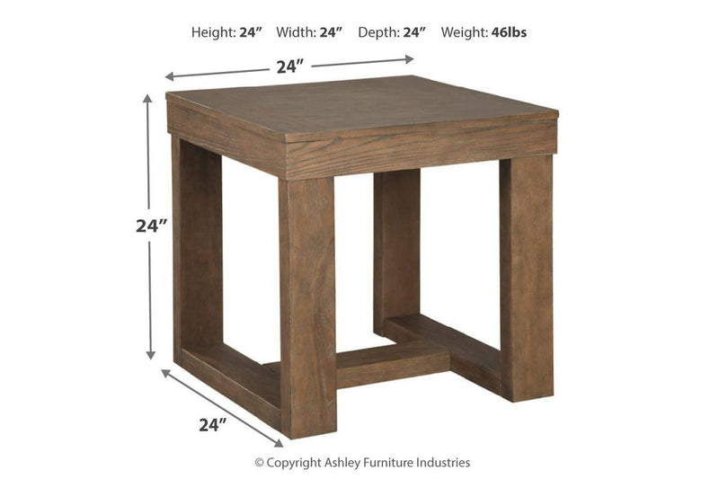 Cariton Gray End Table - Lara FurnitureEnd Table