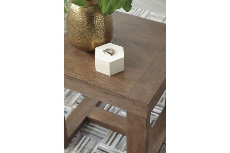 Cariton Gray End Table - Lara FurnitureEnd Table