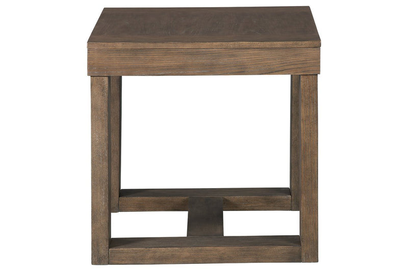 Cariton Gray End Table - Lara FurnitureEnd Table