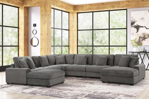 Carla - Gray 2PC Sectional (LAF Chair and RAF Chaise ) - S516-Sectional-2PC