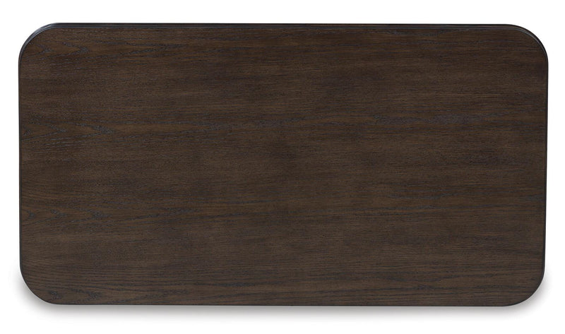 Carlibrie Warm Brown Lift-Top Coffee Table - T700-9