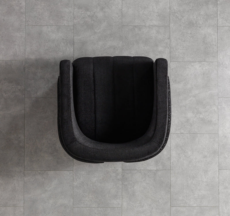 Carlina Black Velvet Chair - CARLINABK-CHAIR