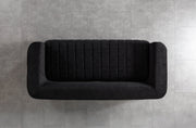 Carlina Black Velvet Sofa & Loveseat - CARLINABK-SL