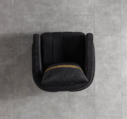 Carlina Black Velvet Sofa & Loveseat - CARLINABK-SL