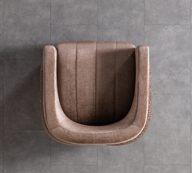 Carlina Coffee Velvet Sofa & Loveseat - CARLINACOF-SL