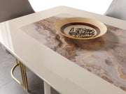 Carlina Ivory 7-Piece Dining Set - CARLINA DS-7PC