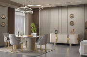 Carlina Ivory 7-Piece Dining Set - CARLINA DS-7PC