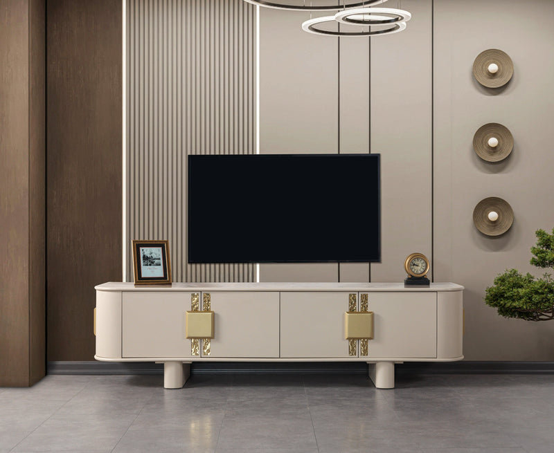 Carlina Ivory Tv Stand - CARLINA-TV