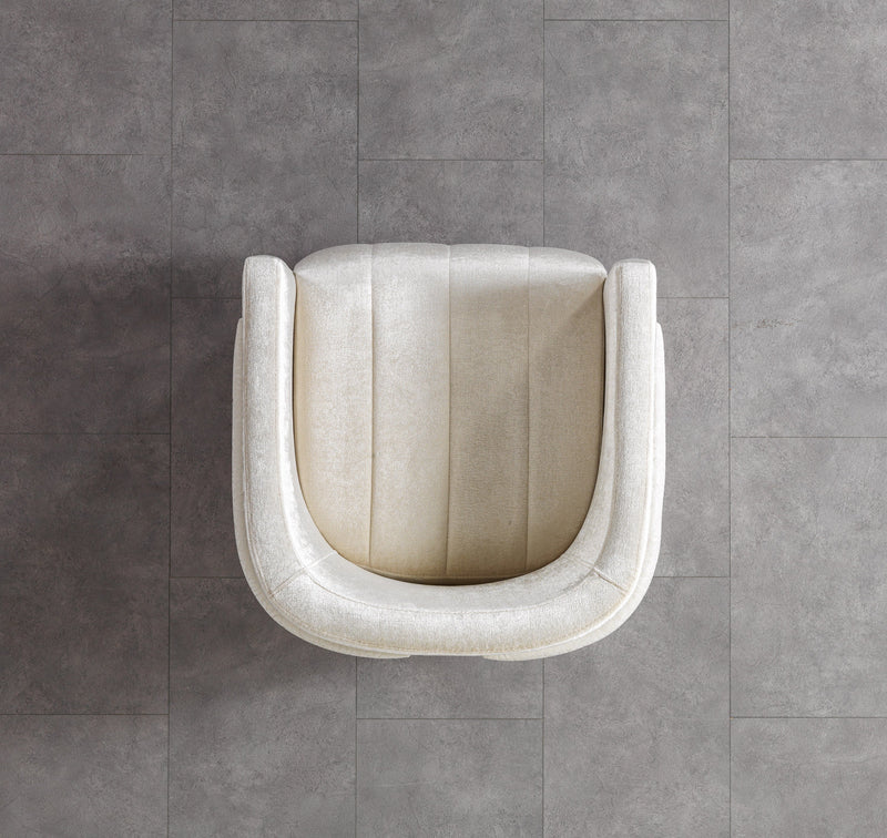 Carlina Ivory Velvet Sofa & Loveseat - CARLINAIV-SL