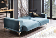Carlino 3 Seat Sleeper (Napoly E.Green) 4 Pieces - Lara FurnitureSleeper Sofa