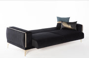 Carlino Accent Chair (Napoly Black) 2 Pieces - Lara FurnitureLiving Room Chair