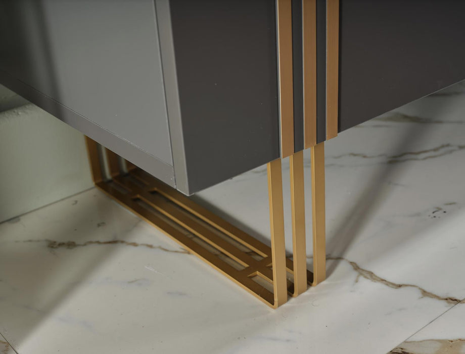 Carlino Console Mirror (Prada Grey) 1 Piece - Gate FurnitureMirror