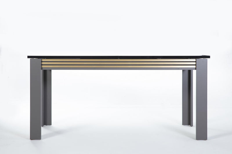 Carlino Expandable Dining Table (Prada Grey/Car.Mrb) 2 Pieces - Lara FurnitureDining Table