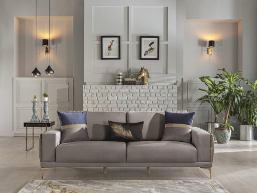 Carlino Love Seat (Napoly Grey) 4 Pieces - 11CRN2D0P20200018