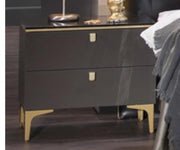 Carlino Nightstand (Prada Grey/ Carlino Mrb) 2 Pieces - Lara FurnitureNightstand