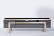 Carlino Tv Stand (Prada Grey) 7 Pieces - 12CRU3001P01ZEFW