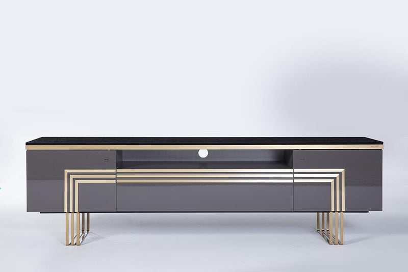 Carlino Tv Stand (Prada Grey) 7 Pieces - 12CRU3001P01ZEFW