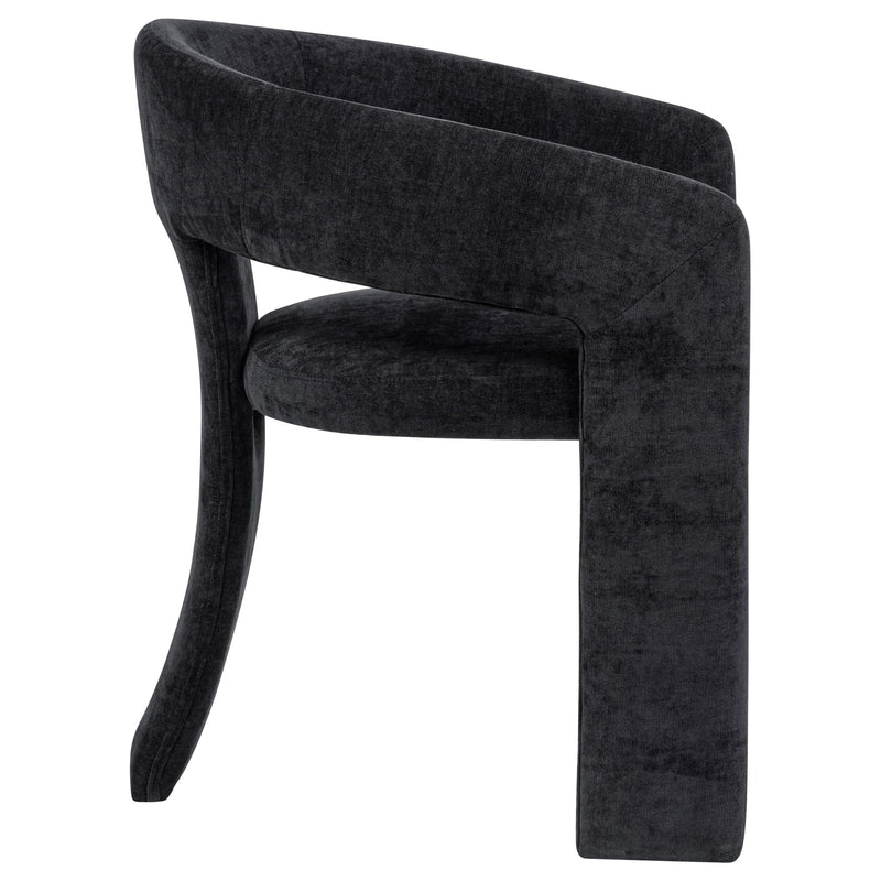 Carlow Upholstered Dining Arm Chair Black (Set of 2) - 193813BLK