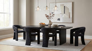 Carlow Upholstered Dining Arm Chair Black (Set of 2) - 193813BLK