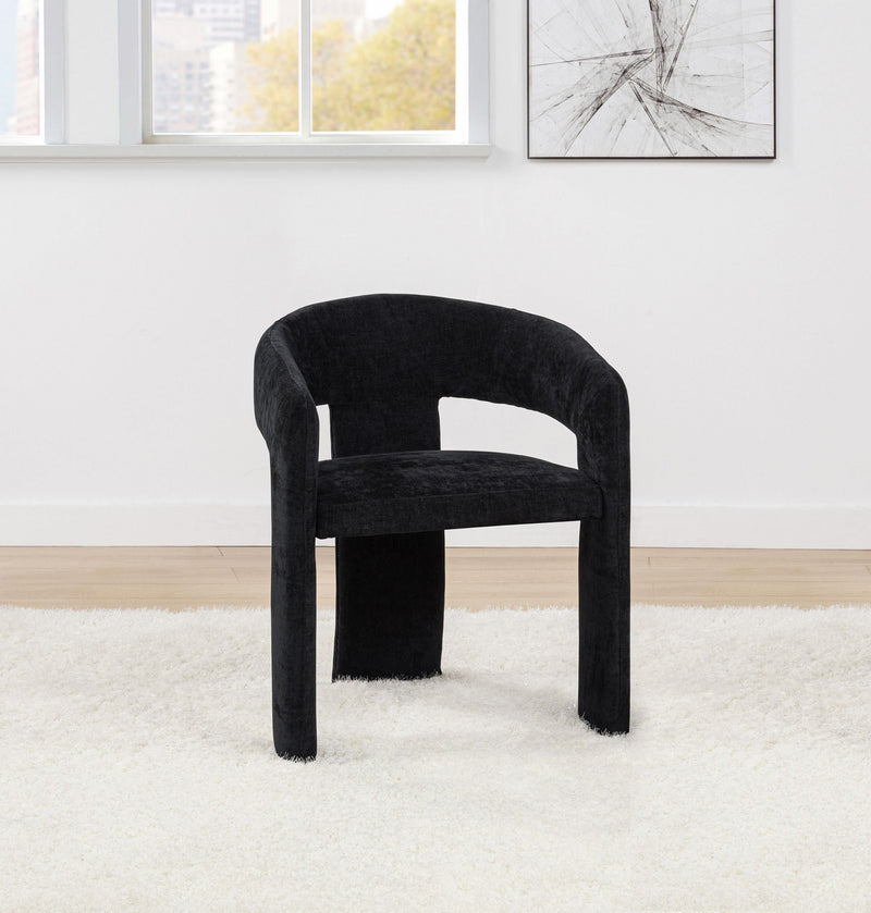 Carlow Upholstered Dining Arm Chair Black (Set of 2) - 193813BLK