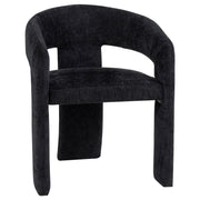 Carlow Upholstered Dining Arm Chair Black (Set of 2) - 193813BLK