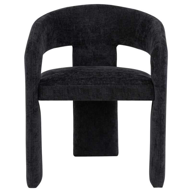 Carlow Upholstered Dining Arm Chair Black (Set of 2) - 193813BLK