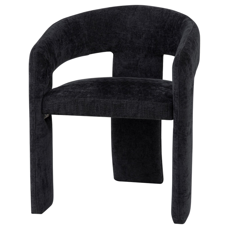 Carlow Upholstered Dining Arm Chair Black (Set of 2) - 193813BLK
