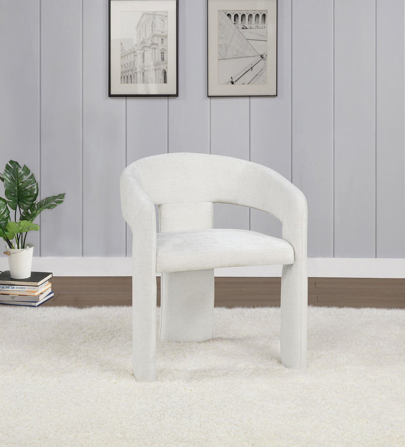 Carlow Upholstered Dining Arm Chair White (Set of 2) - 193813WHT