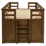 Carlsbad Wood Twin Captains Bed With Trundle Medium Brown - 400716T