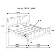 Carlton 4-piece California King Bedroom Set Cappuccino - 202091KW-S4