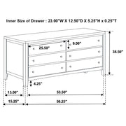 Carlton 4-piece California King Bedroom Set Cappuccino - 202091KW-S4