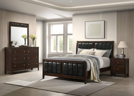 Carlton 4-piece California King Bedroom Set Cappuccino - 202091KW-S4