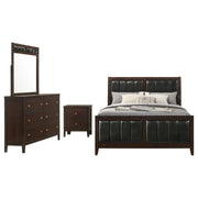 Carlton 4-piece California King Bedroom Set Cappuccino - 202091KW-S4