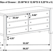 Carlton 4-piece Eastern King Bedroom Set Cappuccino - 202091KE-S4