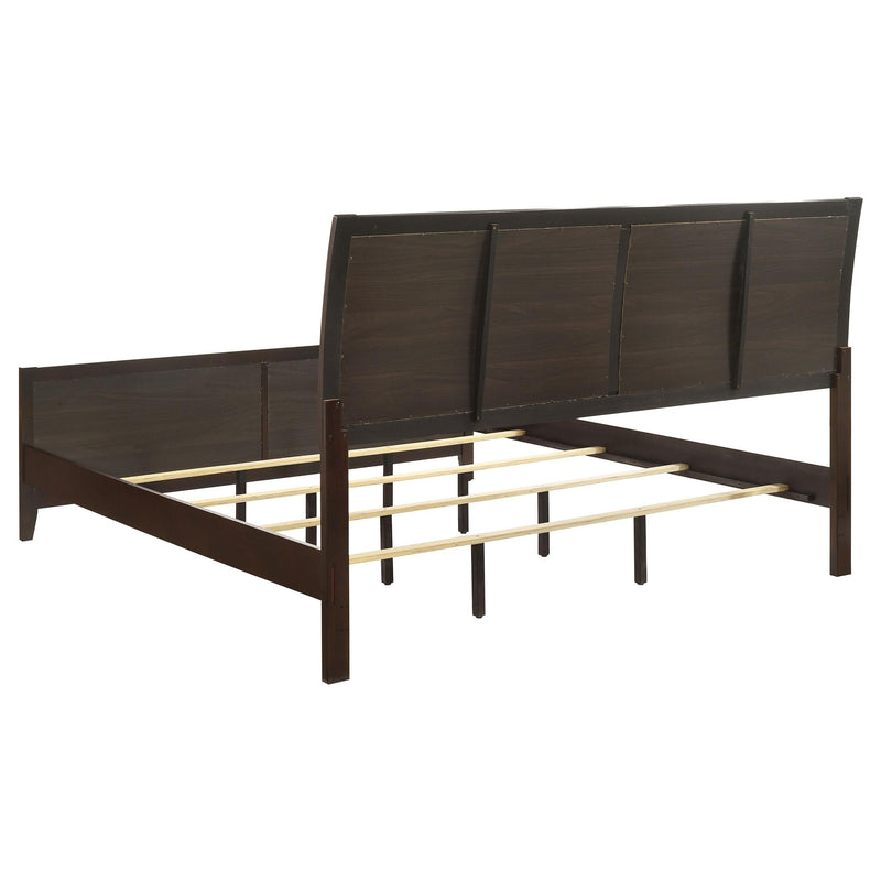 Carlton 4-piece Eastern King Bedroom Set Cappuccino - 202091KE-S4