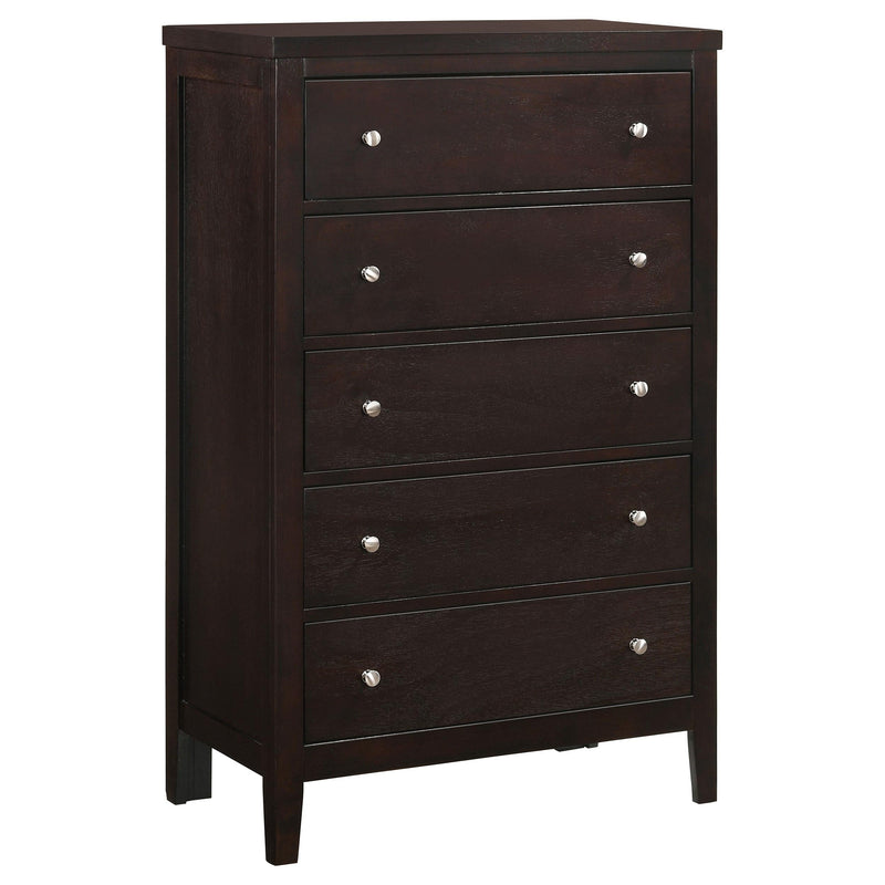 Carlton 5-piece California King Bedroom Set Cappuccino - 202091KW-S5