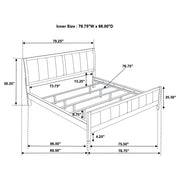 Carlton 5-piece California King Bedroom Set Cappuccino - 202091KW-S5