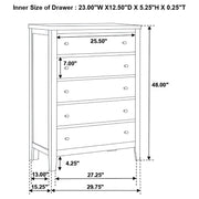 Carlton 5-piece California King Bedroom Set Cappuccino - 202091KW-S5