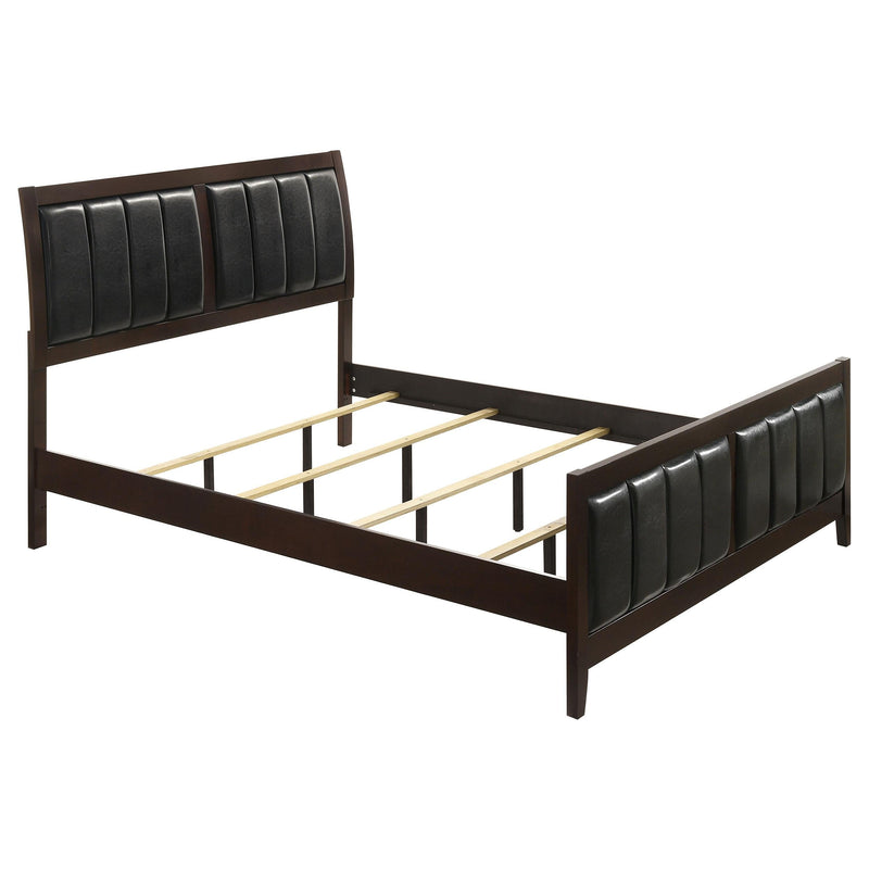 Carlton 5-piece Eastern King Bedroom Set Cappuccino - 202091KE-S5