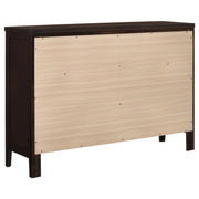 Carlton 5-piece Eastern King Bedroom Set Cappuccino - 202091KE-S5