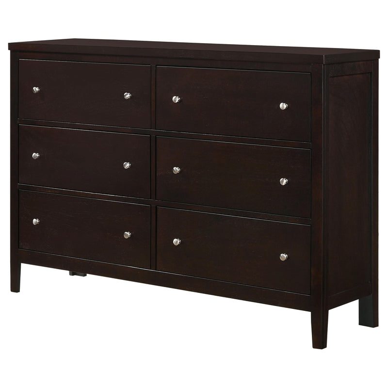 Carlton 6-drawer Dresser Cappuccino - 202093