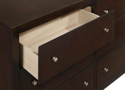 Carlton 6-drawer Dresser with Mirror Cappuccino - 202093M