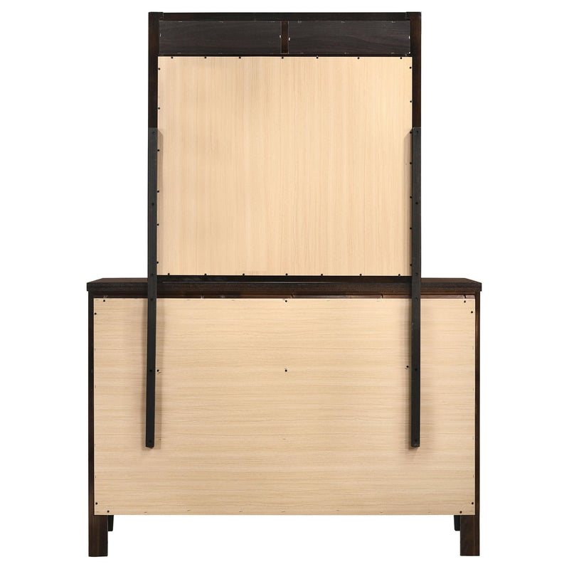 Carlton 6-drawer Dresser with Mirror Cappuccino - 202093M