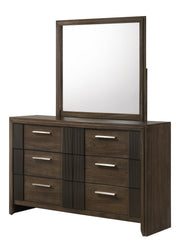 Carlton Brown Upholstered Panel Bedroom Set - Lara FurnitureBedroom Set